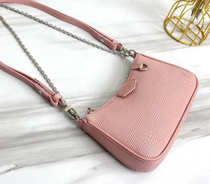 Louis Vuitton Epi Leather Easy Pouch On Strap In Rose Ballerine Pink — image 4