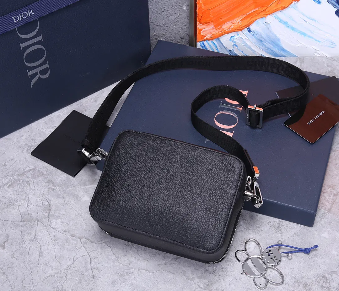 Dior Men’s Bee Print Shoulder Bag — image 5