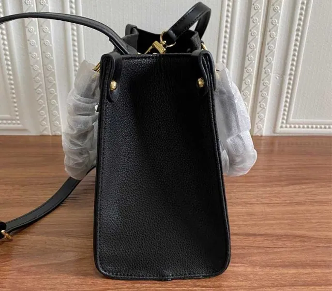Louis Vuitton Monogram Empreinte Leather Onthego PM Bag In Black — image 4
