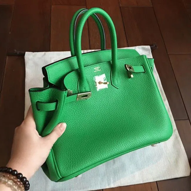 Premium Bamboo Hermes Birkin 25cm Knockoff Handbag — image 2