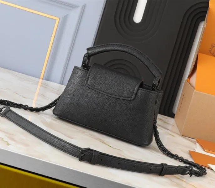 Louis Vuitton Capucines East-West Mini Handbag In All Black — image 2