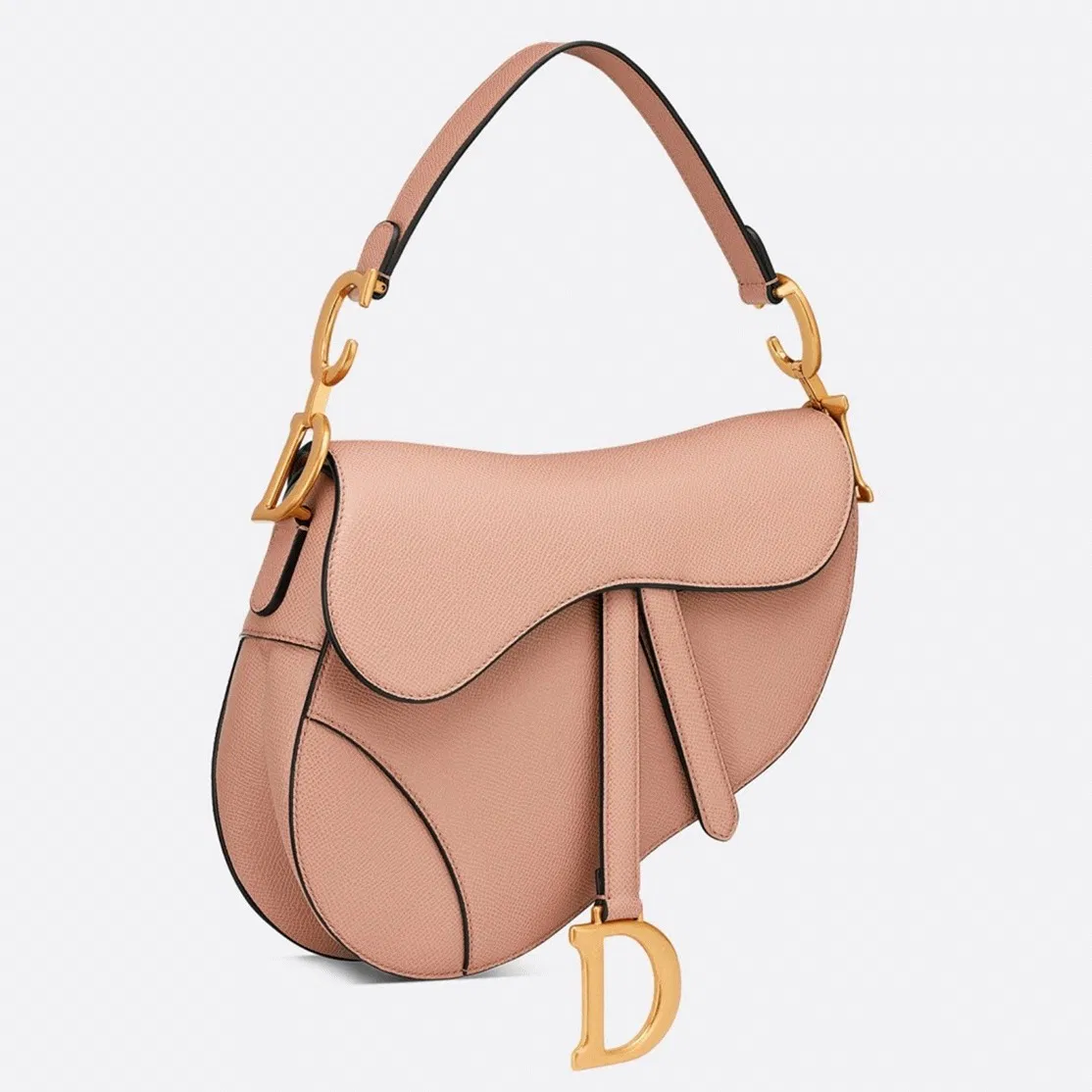 Dior Saddle Bag in Blush Grained Calfskin