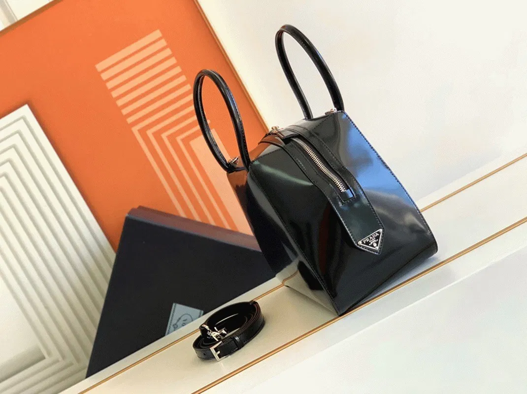 Prada Supernova Small Top Handle Bag in Black Brushed — image 8