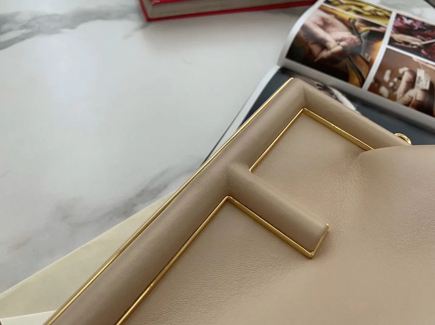 Top Quality Knockoff Fendi First Small Bag In Beige — image 7