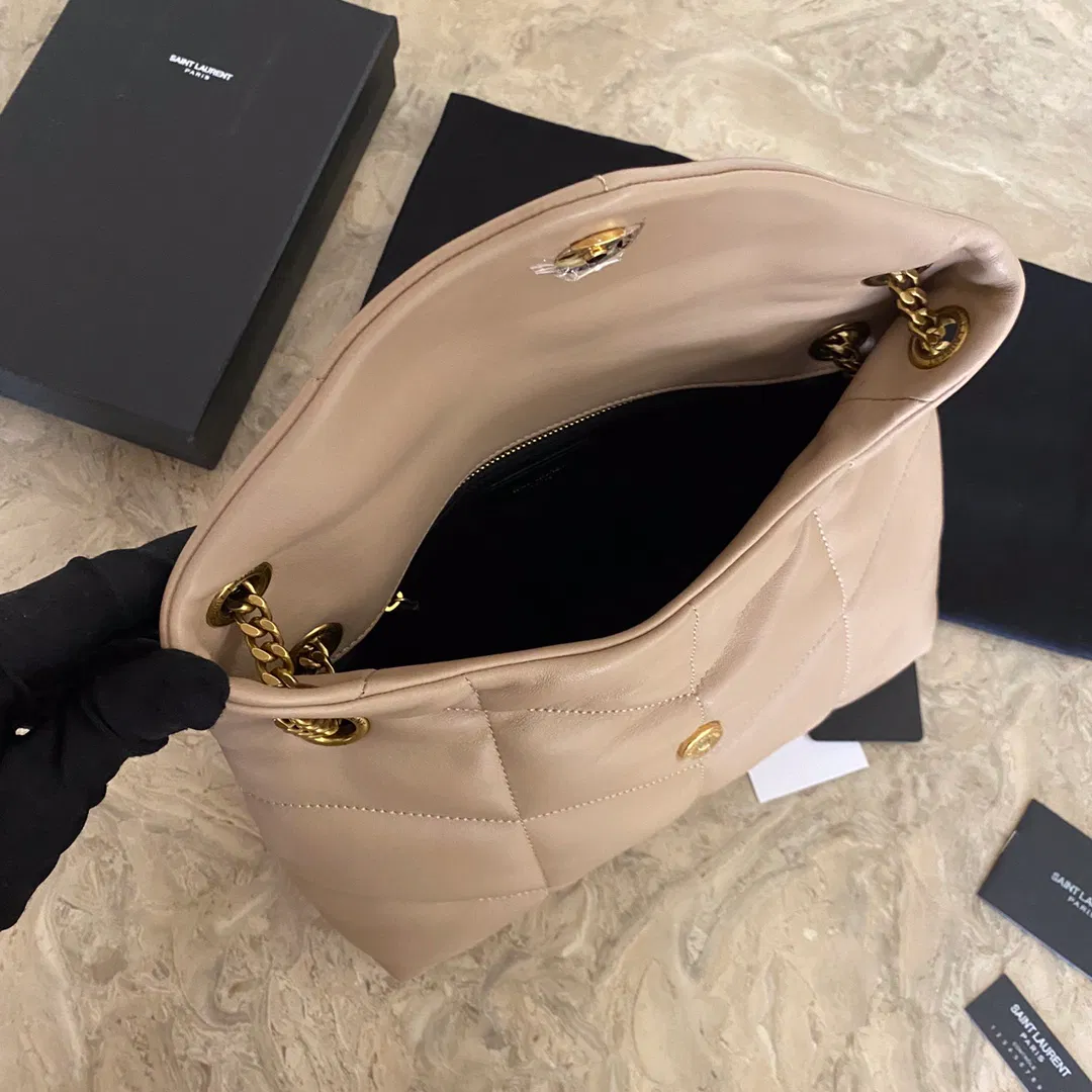 PUFFER MEDIUM BAG IN QUILTED LAMBSKIN — image 9