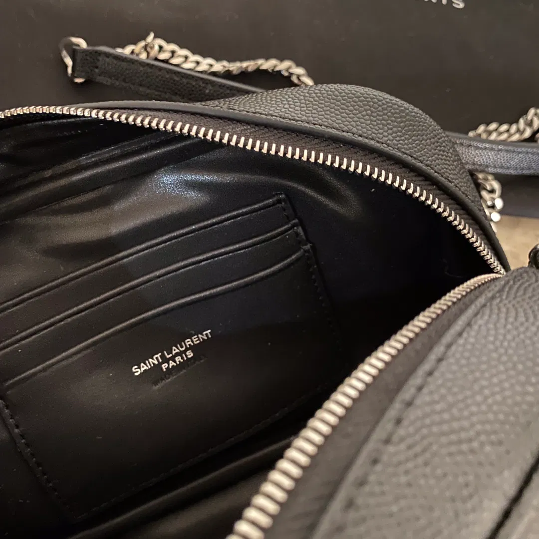 YSL Mini Lou Quilted Leather Camera Bag — image 9