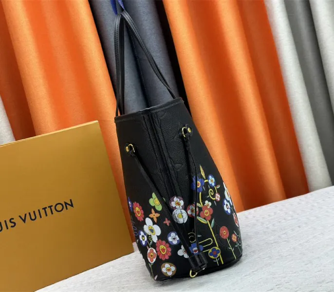 Louis Vuitton X TM Monogram Empreinte Neverfull MM In Black With Style 1 — image 4
