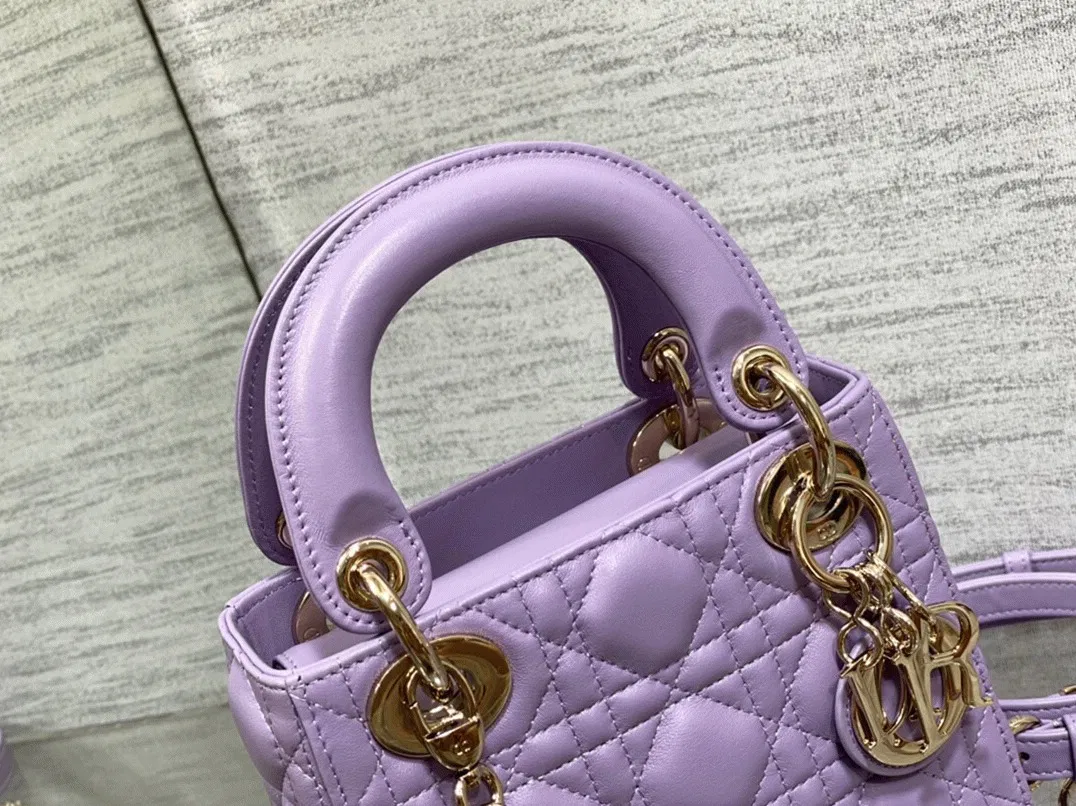 Dior Lady Dior Mini Bag Knockoff in Lilas — image 4