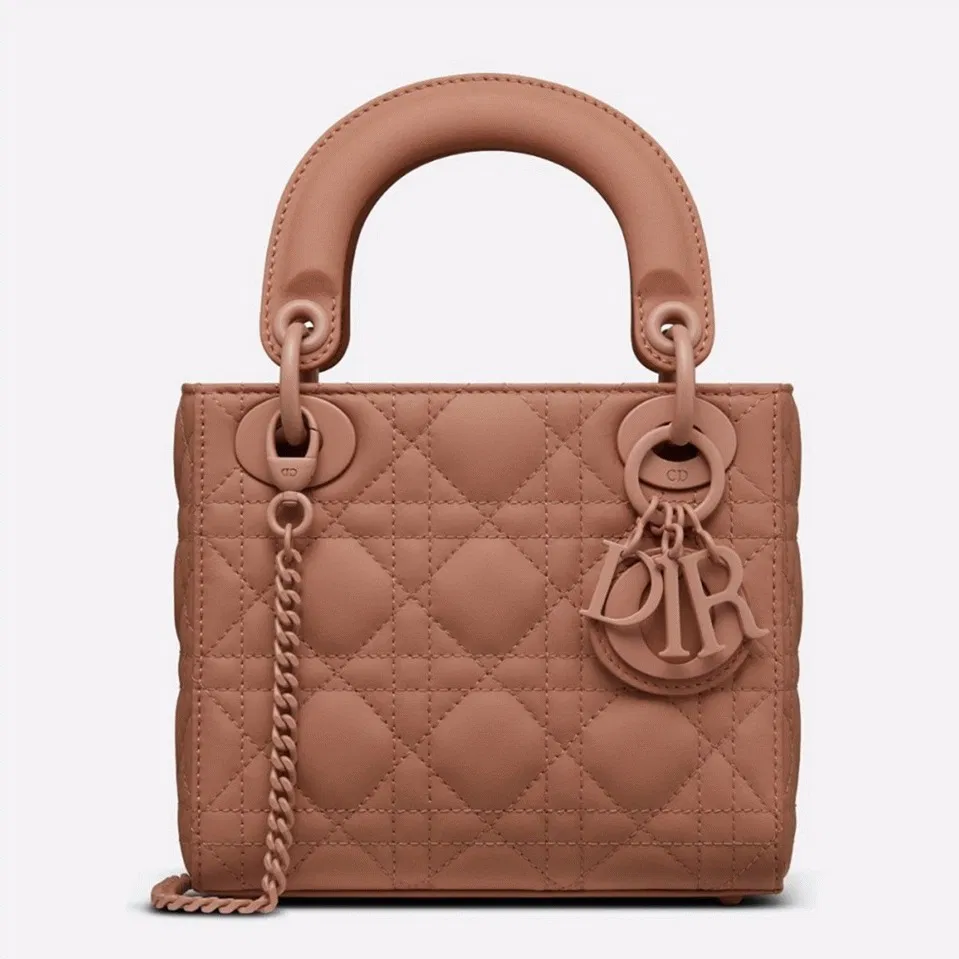 Dior Lady Dior Mini Chain Bag in Blush