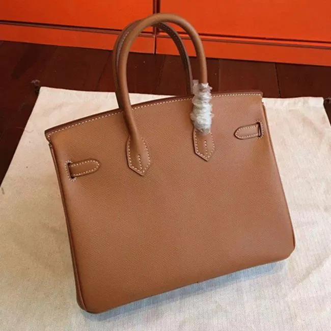 Brown Hermes Birkin 25cm AAAAA Quality Counterfeit — image 3