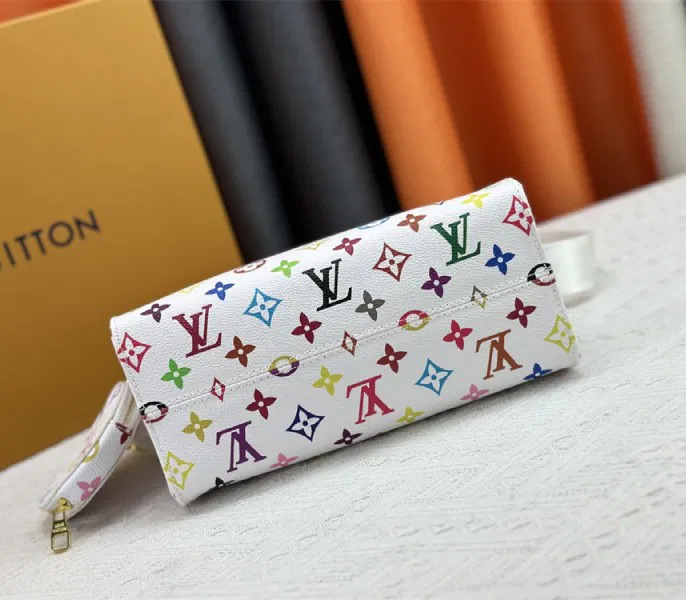 Louis Vuitton X TM Multicolored Onthego PM In White — image 3