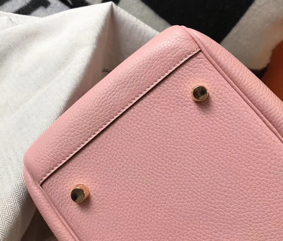 Hermes Lindy 26cm handbag in pink — image 6