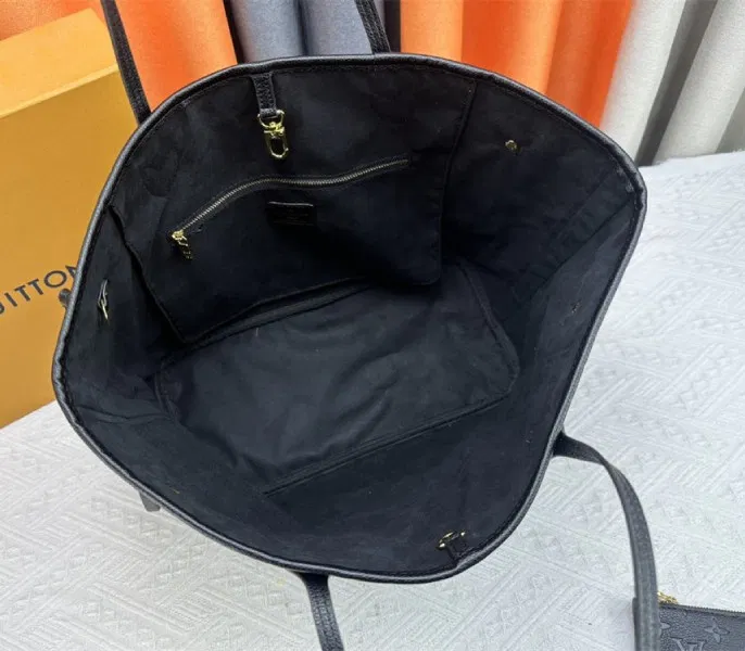 Louis Vuitton X TM Monogram Empreinte Neverfull MM In Black With Style 2 — image 7