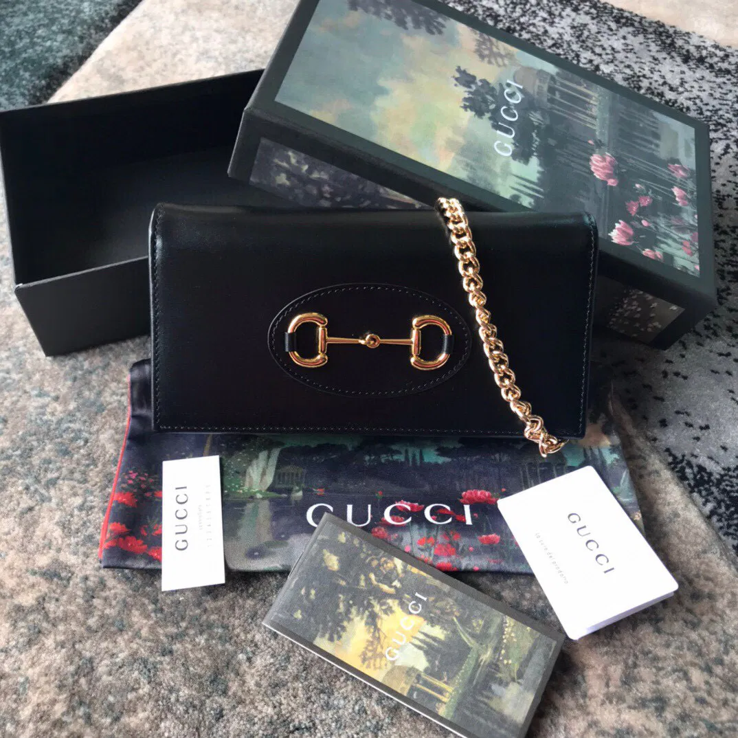 Gucci Horsebit 1955 wallet with chain