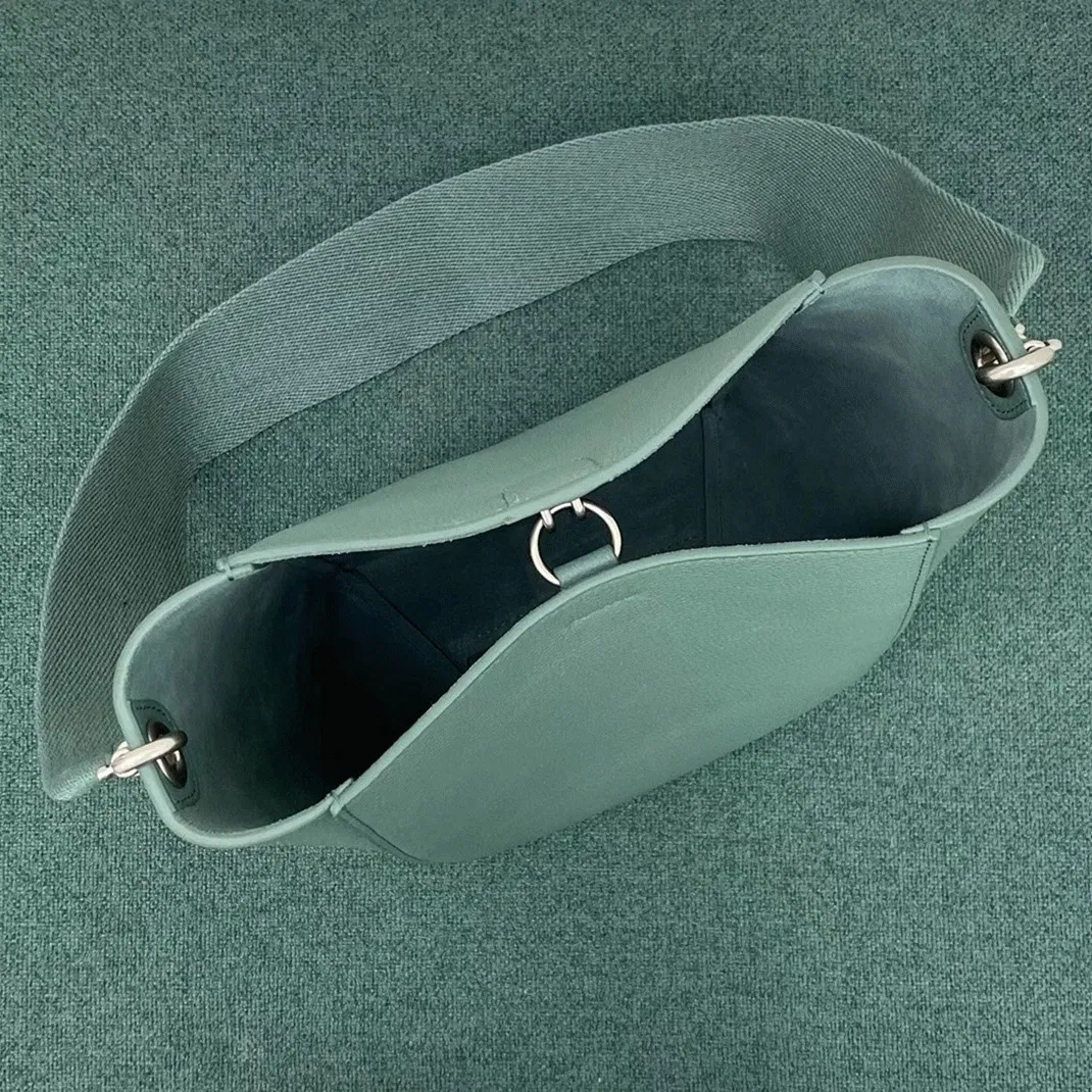 Top Quality Celine Sangle Small Bucket Bag In Celadon Calfskin — image 10