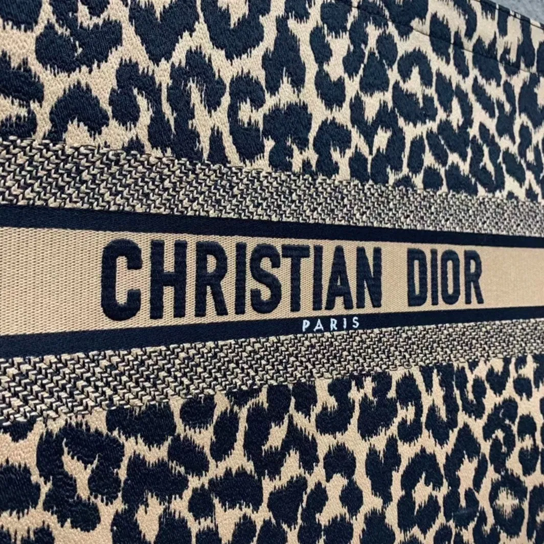 Dior Large Book Tote Bag in Beige Multicolor Mizza Embroidery — image 5
