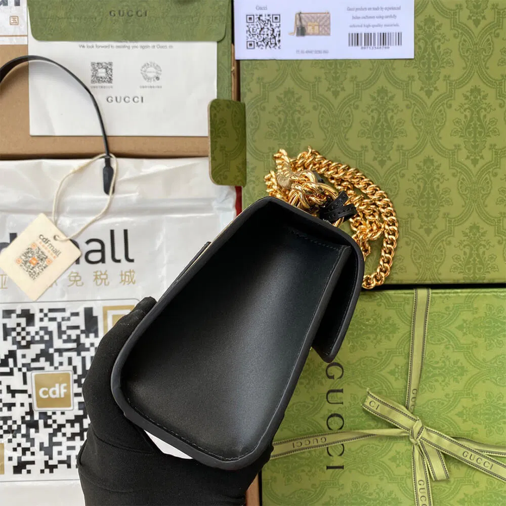 Padlock small GG bees shoulder bag — image 4