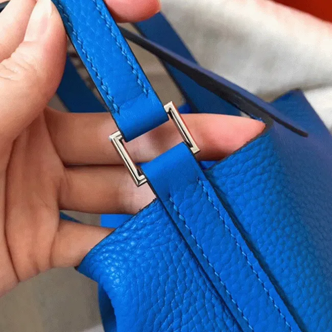 Top quality blue hydra Hermes Picotin Lock 18cm handbag — image 5