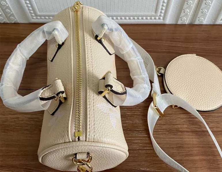 Louis Vuitton Bicolor Monogram Empreinte Papillon BB Bag In Cream And Saffron — image 3