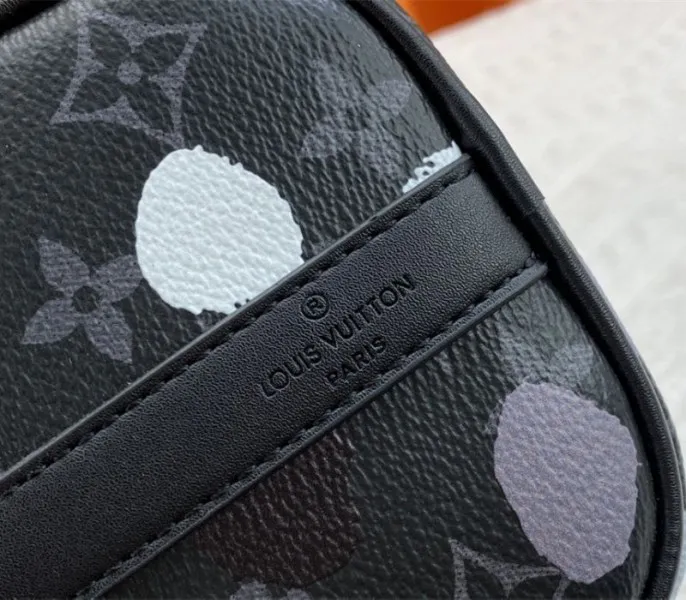 Louis Vuitton X YK Monogram Eclipse Keepall 25 Bandouliere Travel Bag — image 9