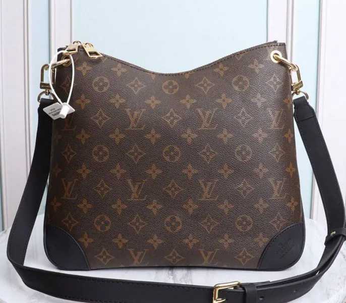 Louis Vuitton Monogram Canvas Odeon MM Bag In Black — image 5