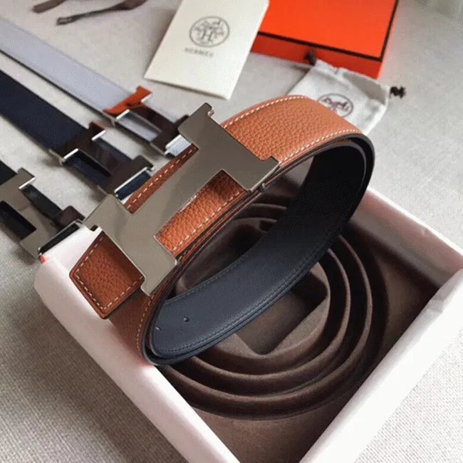 1:1 knockoff Hermes Constance belt buckle in brown shade — image 3