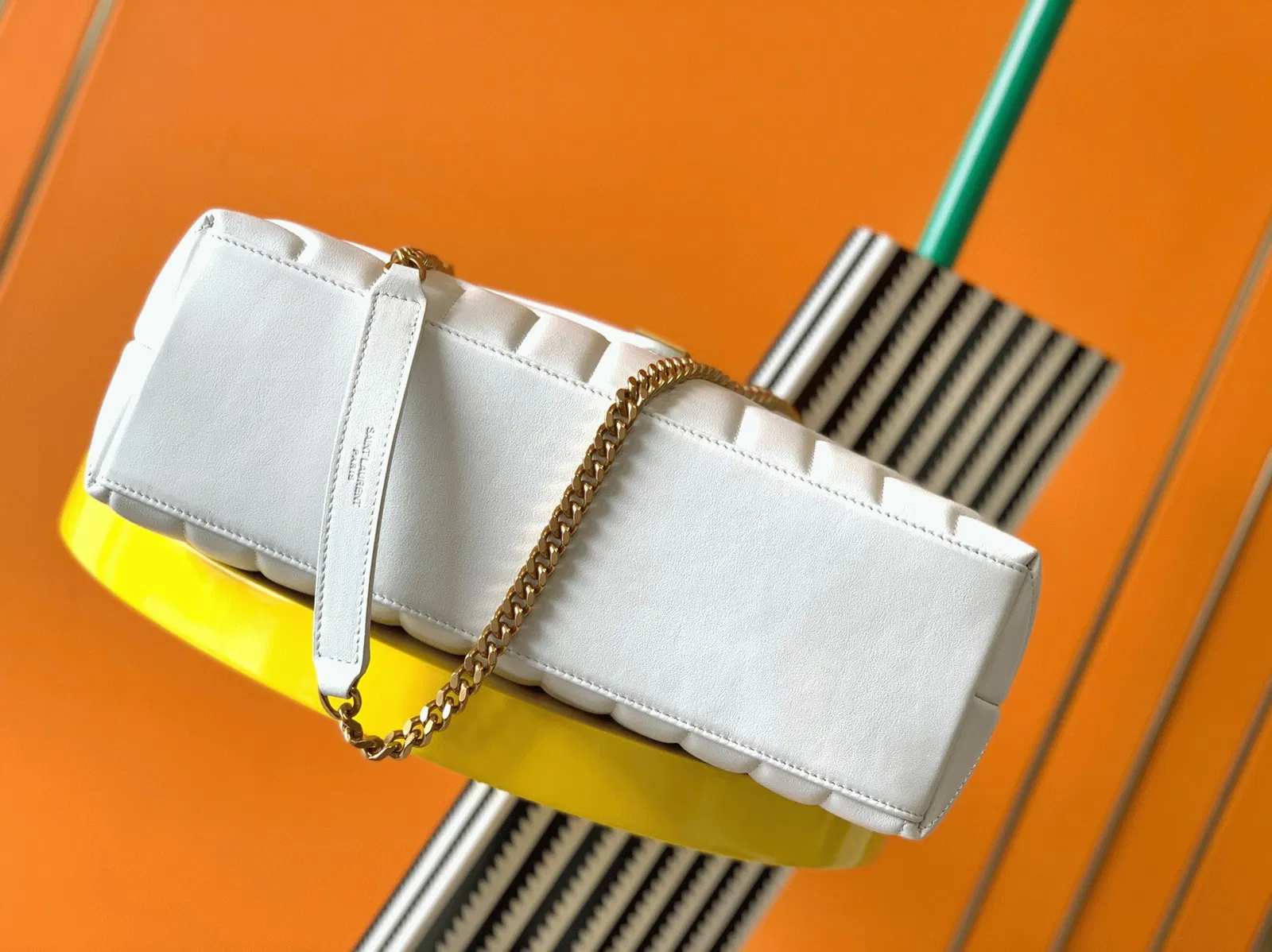 Saint Laurent LouLou Medium Chain Bag White — image 4