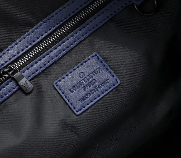 LV Monogram Shadow Keepall Bandouliere 50 In Navy Blue — image 6