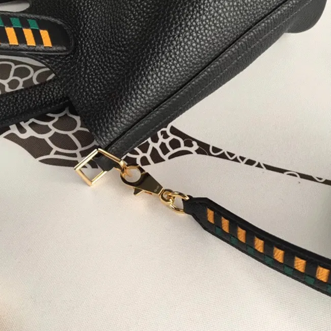 Black 1:1 Hermes Picotin Lock 18cm handbag with braided handles — image 6