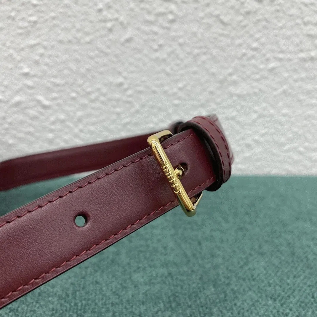 Top Quality Celine Triomphe Medium Bag In Bordeaux — image 5