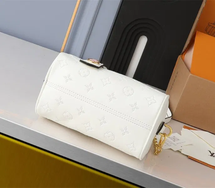 Louis Vuitton Other Leathers Speedy Bandouliere 20 Handbag In Quartz White — image 3