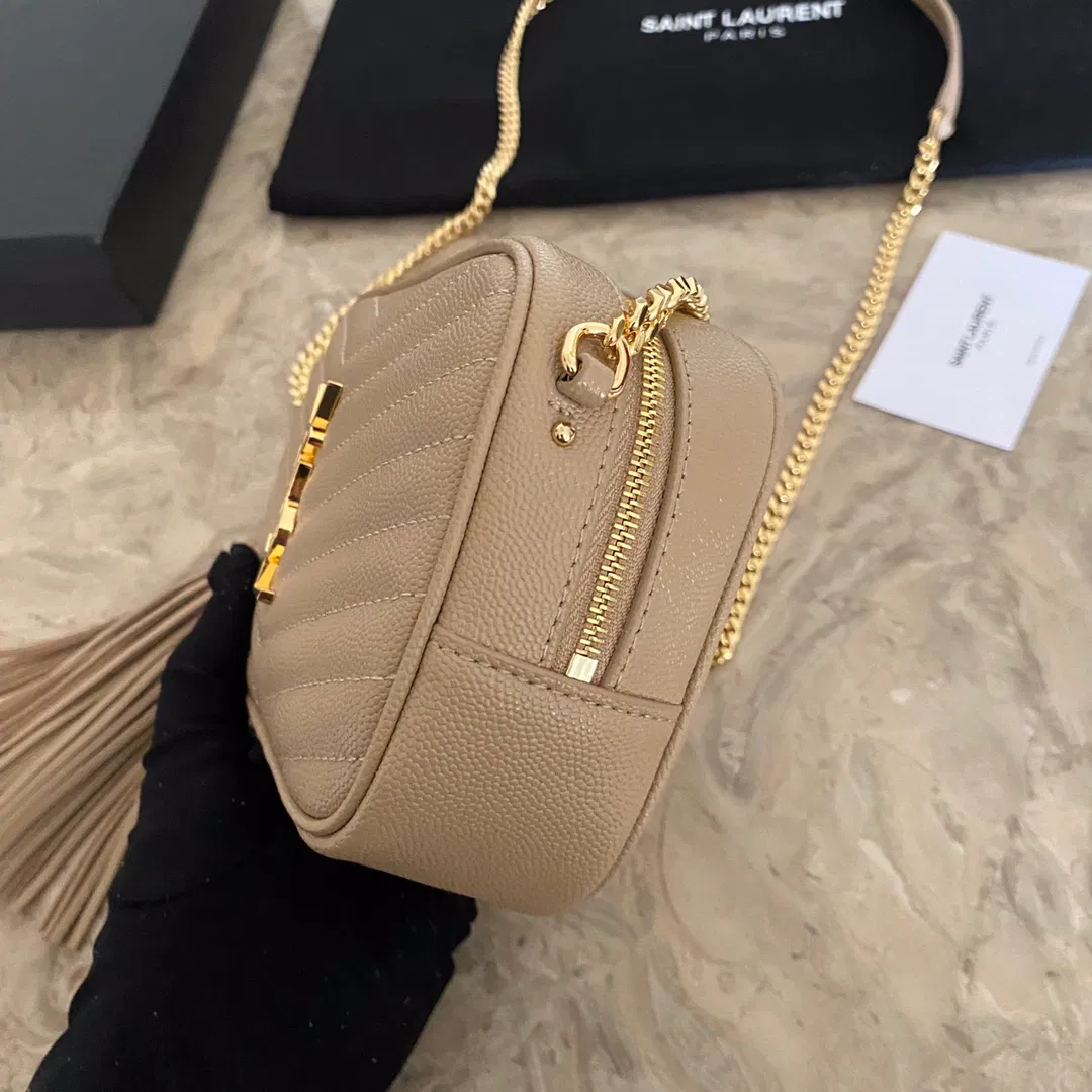 YSL Mini Lou Quilted Leather Camera Bag — image 6