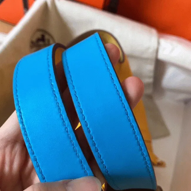 Yellow bicolor luxury copy Hermes Picotin Lock 22cm handbag — image 3