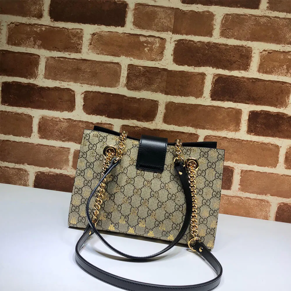 GG Padlock small GG bees shoulder bag — image 3