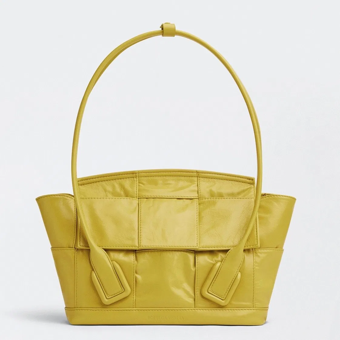 Top Quality Bottega Veneta Arco Small Bag In Yellow Intrecciato Leather