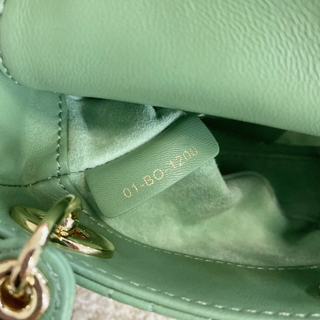 Dior Lady Dior Micro Bag Knockoff in Mint Cannage Lambskin — image 5
