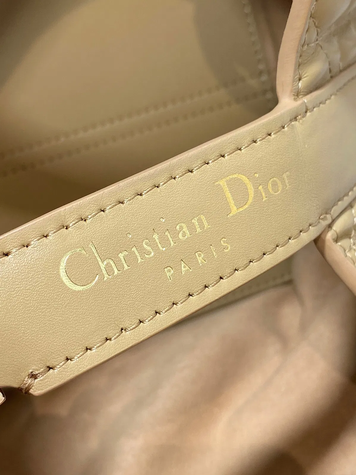 Dior Toujours Small Bag in Tan Macrocannage Calfskin — image 7