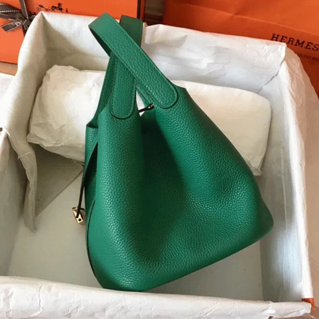 Vert vertigo designer Hermes Picotin Lock 22cm handbag — image 7