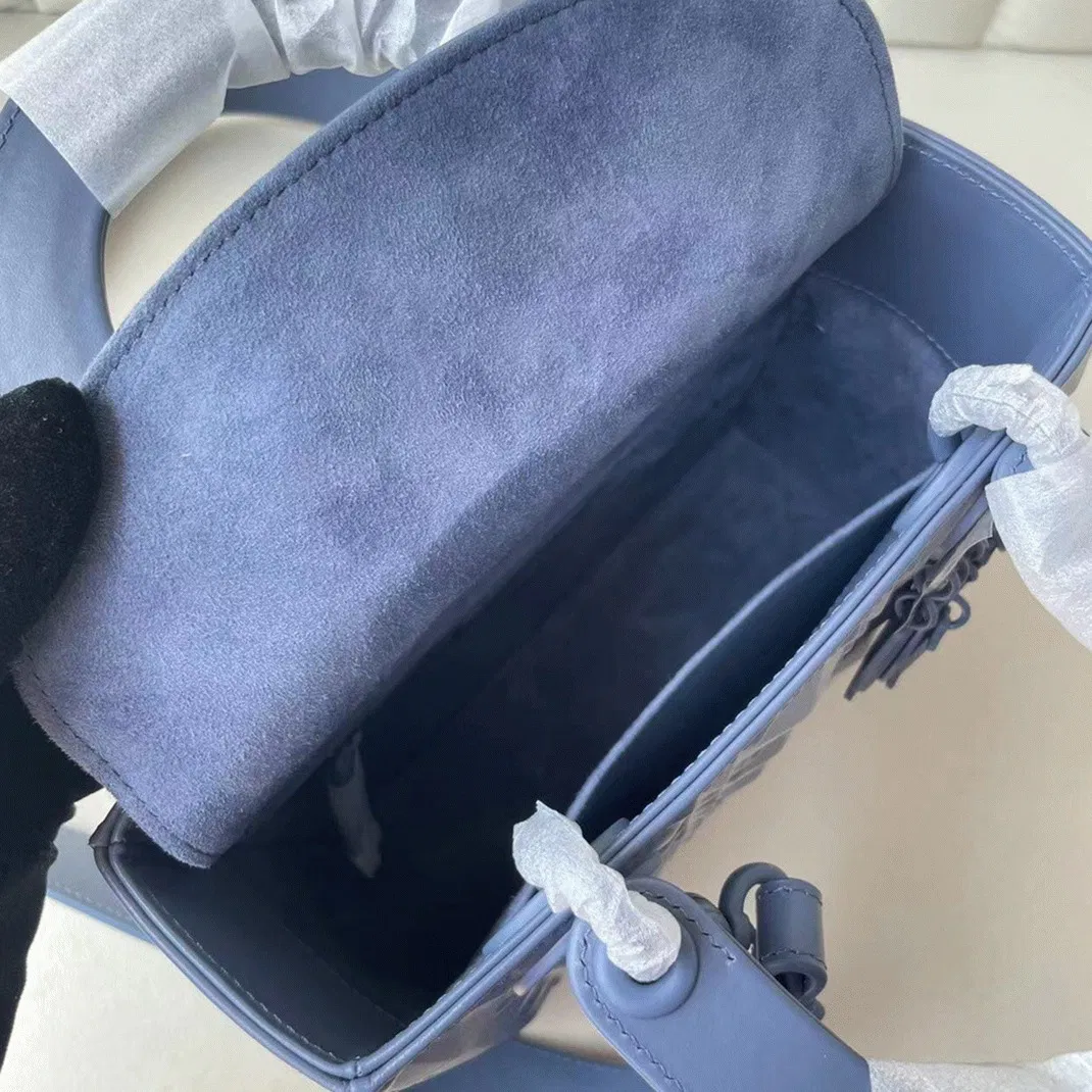 Dior Small Lady Dior My ABCDior Bag in Denim Calfskin with Diamond Motif — image 4