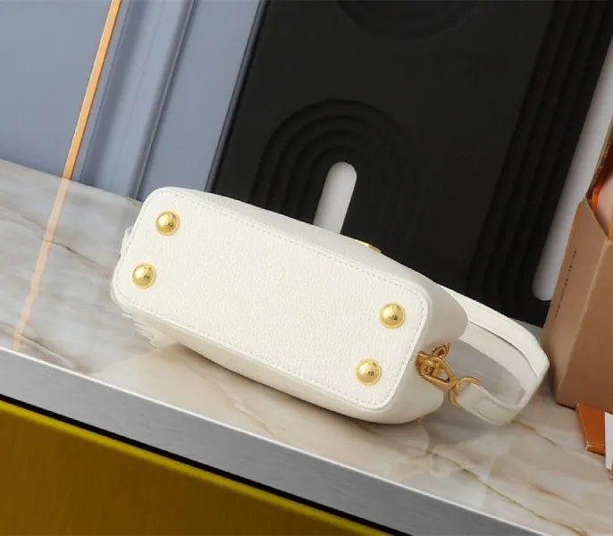 Louis Vuitton Capucines Mini Capucines Handbag In Quartz White — image 4