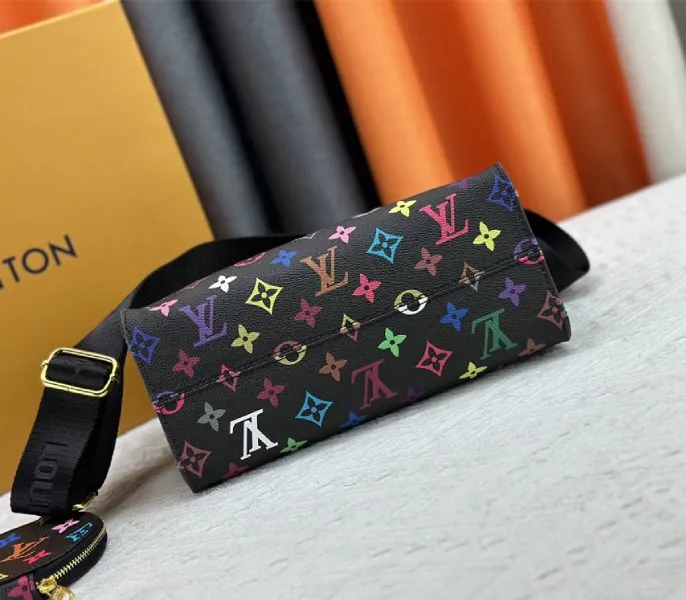 Louis Vuitton X TM Multicolored Onthego PM In Black — image 5