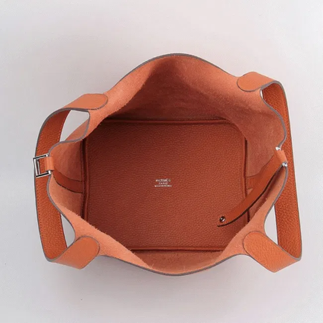 Orange knockoff Hermes Picotin Lock handbag — image 6