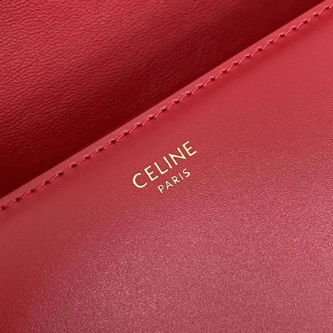 Top Quality Celine Triomphe Large Bag In Red — image 11