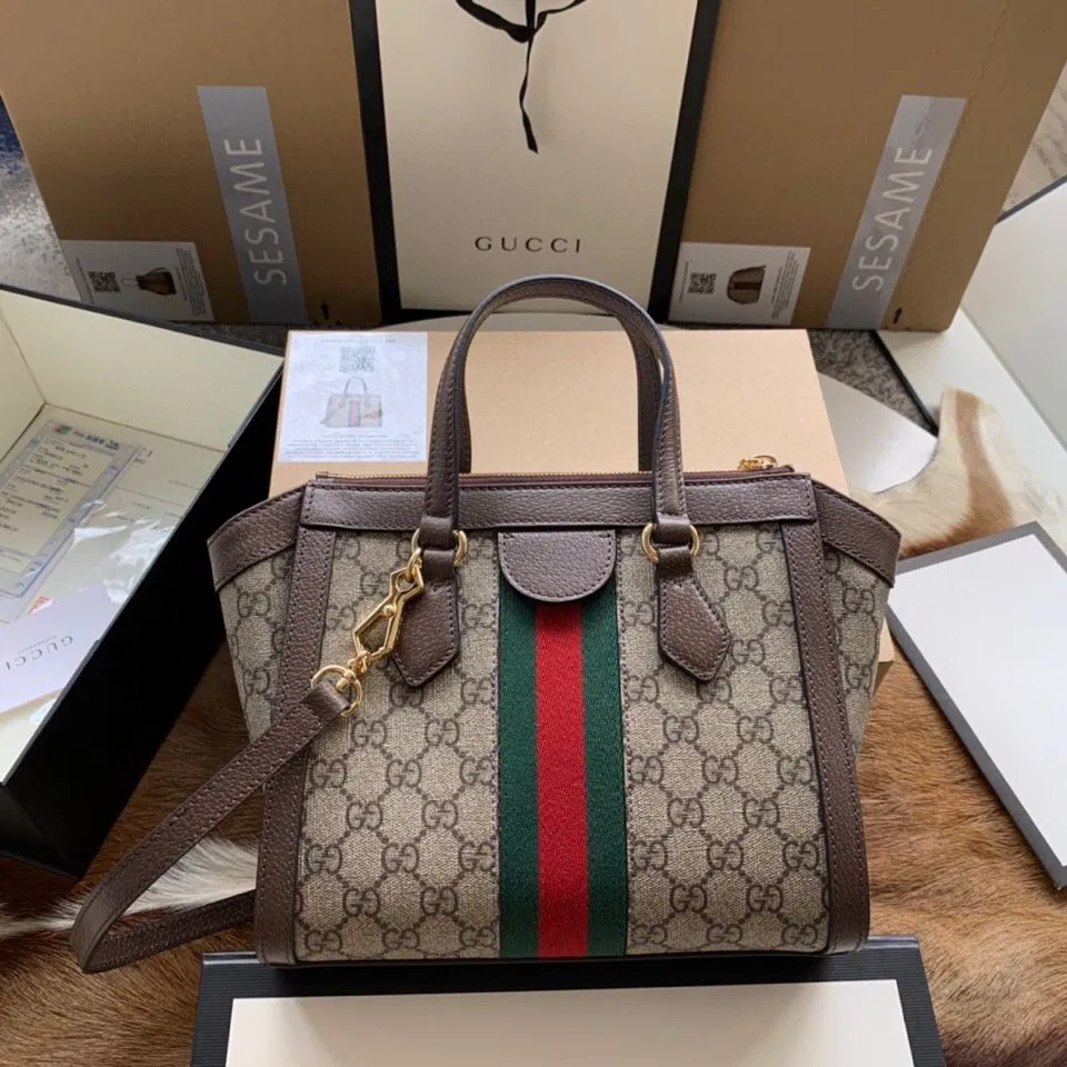 Ophidia small GG tote bag — image 2