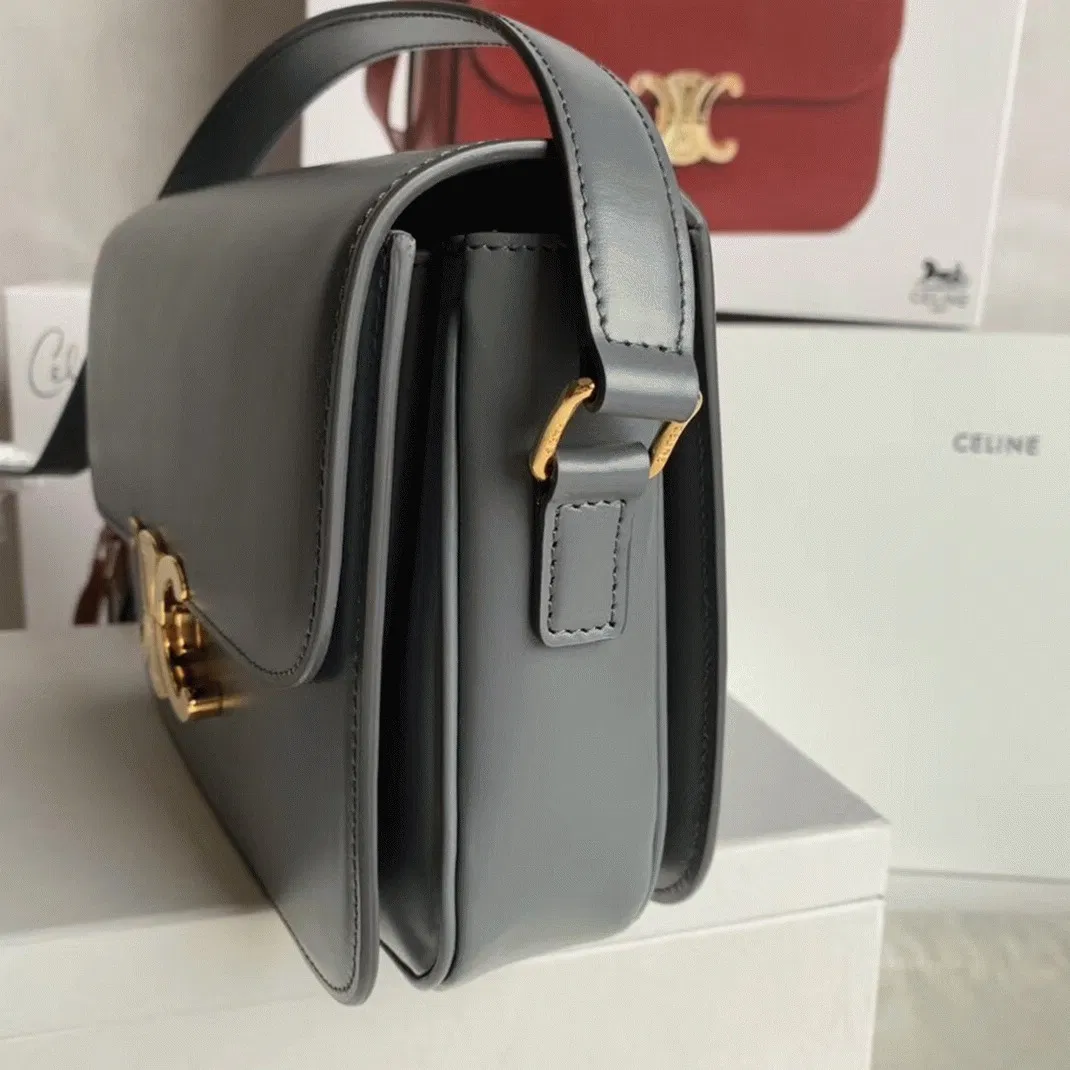 Top Quality Knockoff Celine Triomphe Medium Bag In Grey — image 5