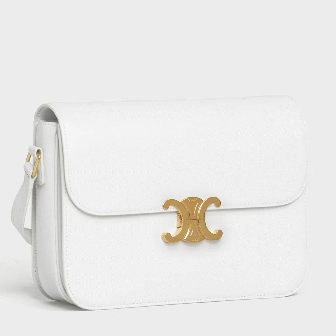 Top Quality Celine Triomphe Large Bag In White