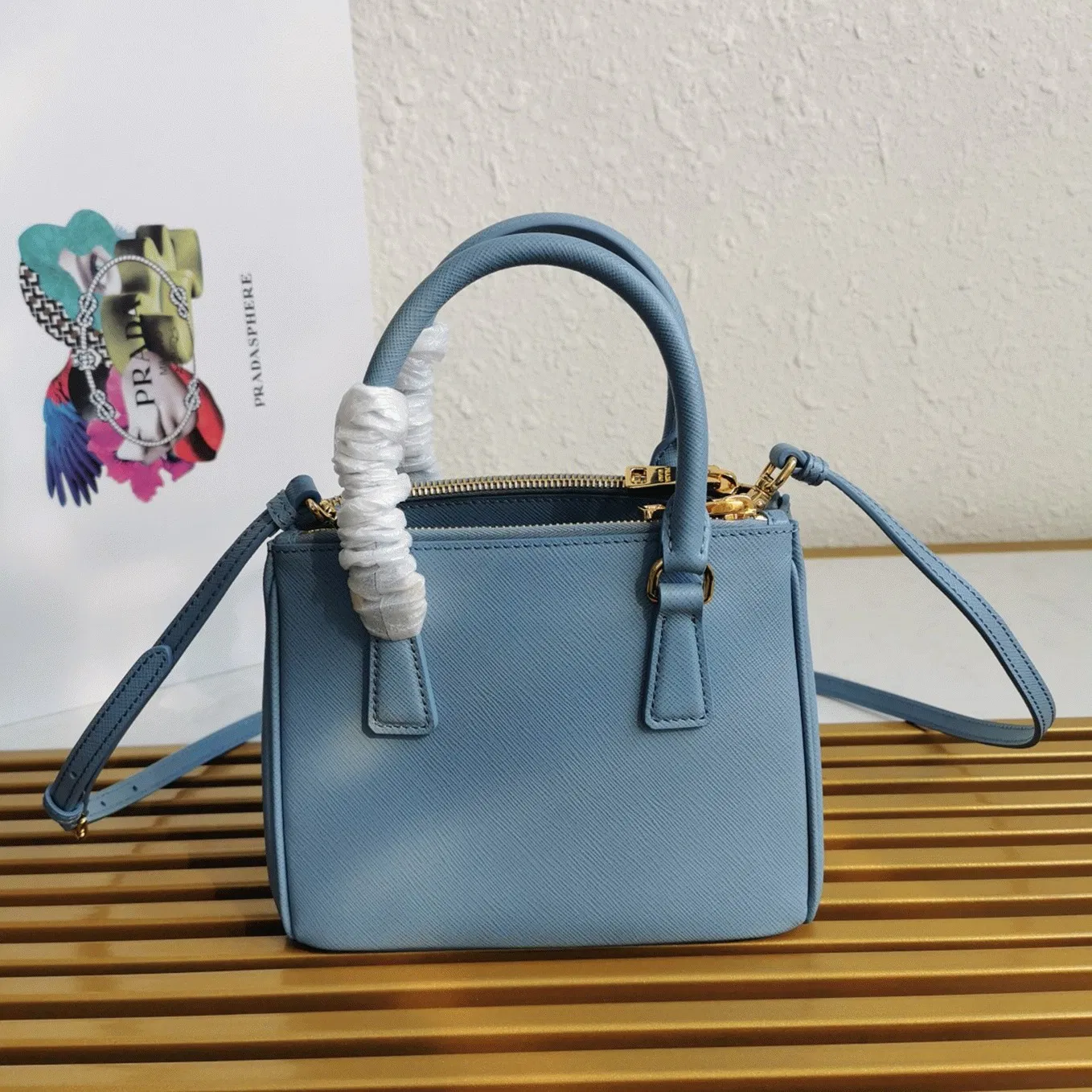 Light Blue Prada Mini Galleria Bag — image 9