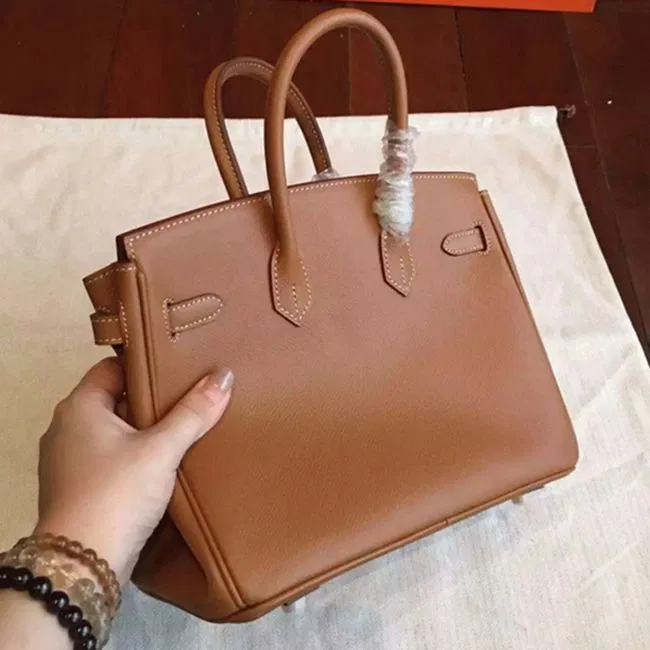 Brown Hermes Birkin 25cm AAAAA Quality Counterfeit — image 6