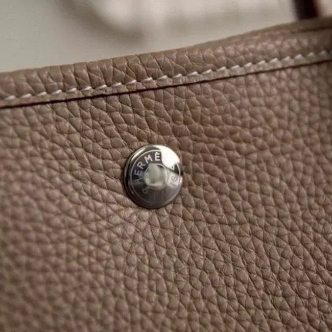 Grey Hermes Garden Party 36cm Neutral-Tone Handbag — image 6