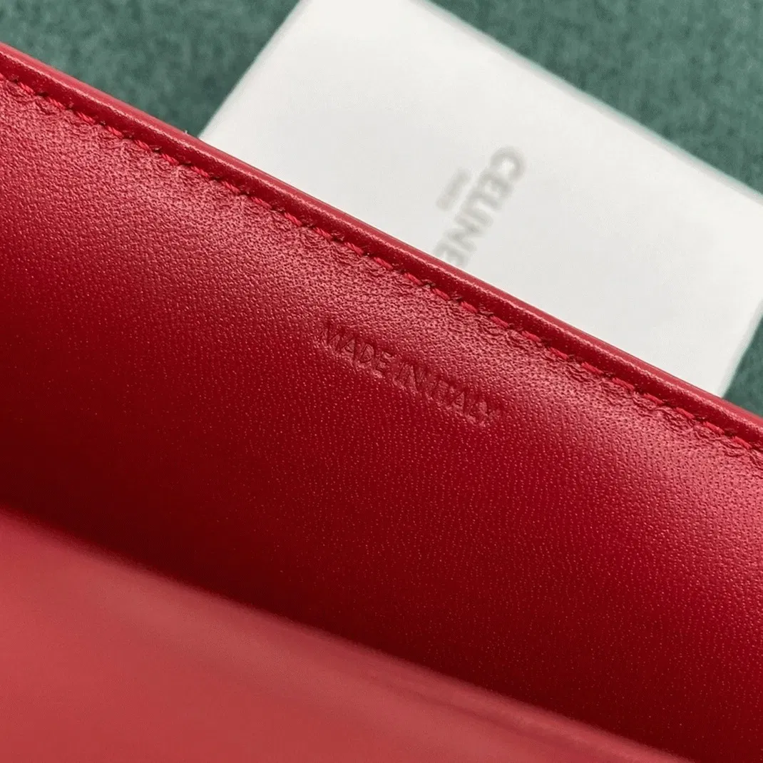 Top Quality Celine Triomphe Medium Bag In Red — image 8